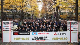 RWC 2019 Thanks Parade for Japan squad