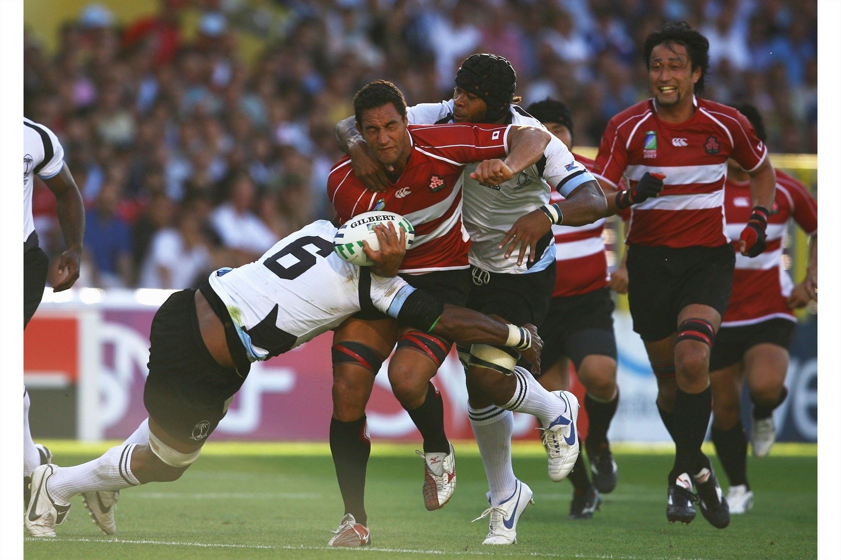 Photo of Japan's Hare Makiri during Rugby World Cup 2007