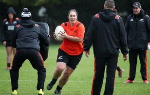 Aleisha-Pearl Nelson in Black Ferns training