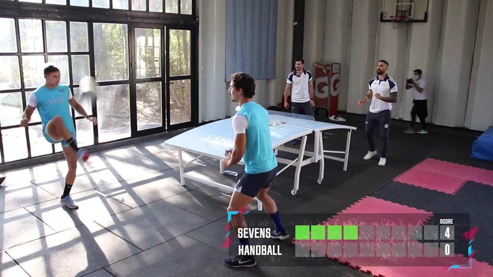 Ultimate Rugby Challenges: Handling - Rugby Sevens v Handball