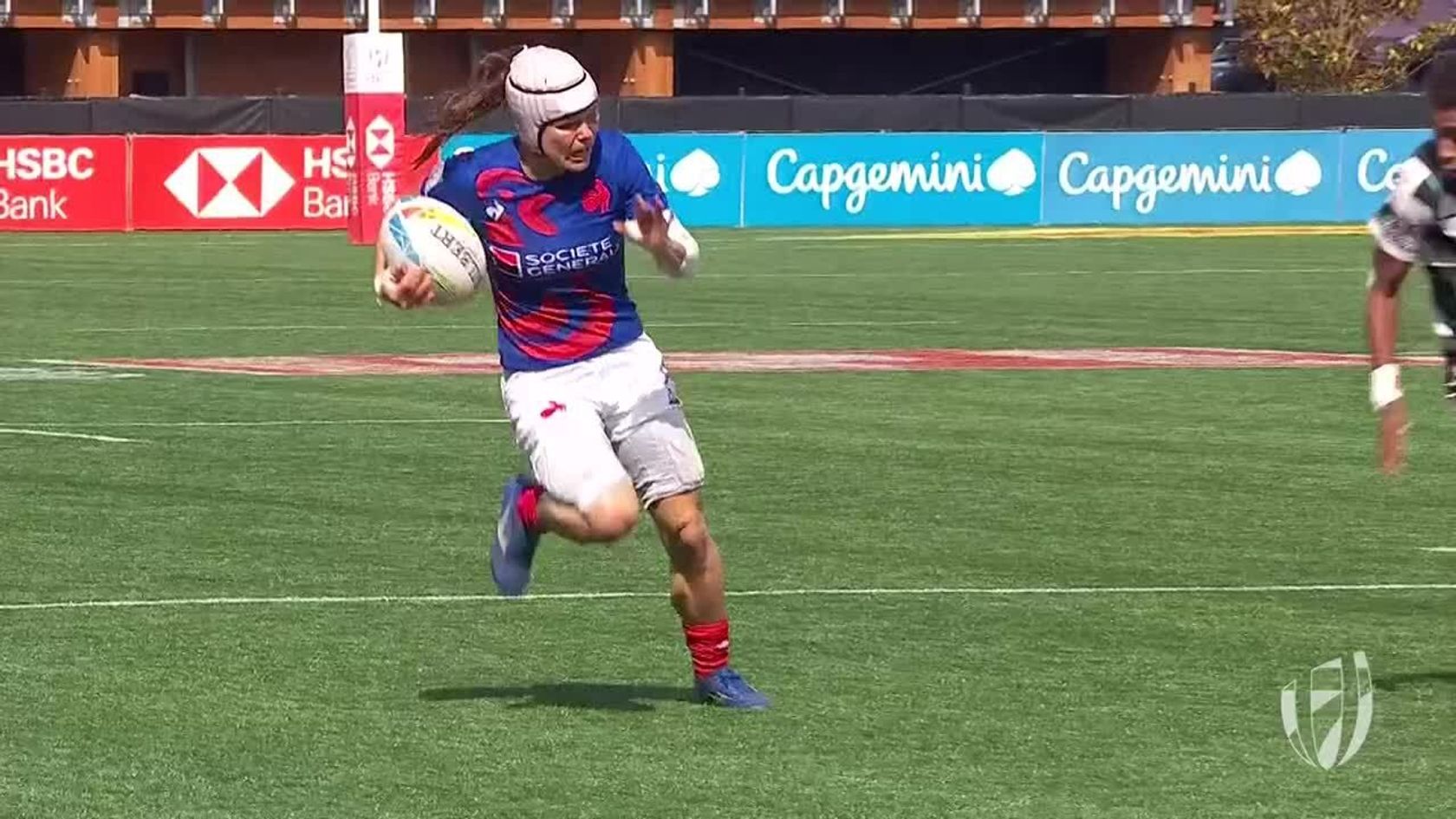 DHL Impact Moment | HSBC Canada Sevens Langford | Jade Ulutule finishes awesome France try