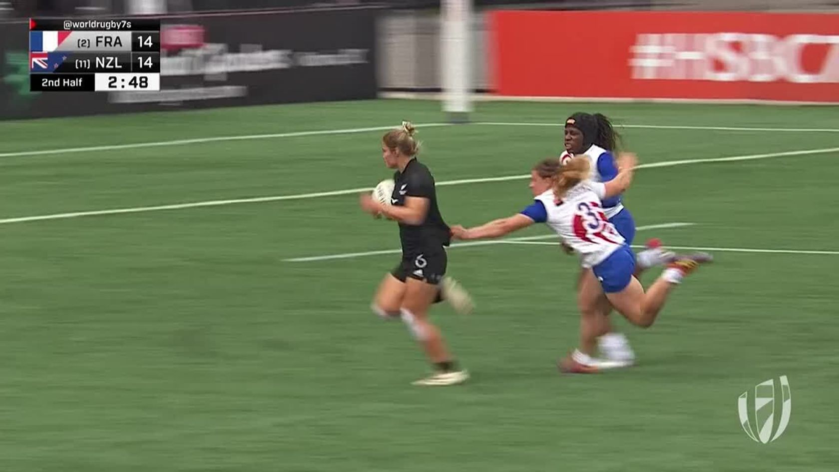 DHL Impact Moment | HSBC Canada Sevens Langford | Michaela Blyde races through against France