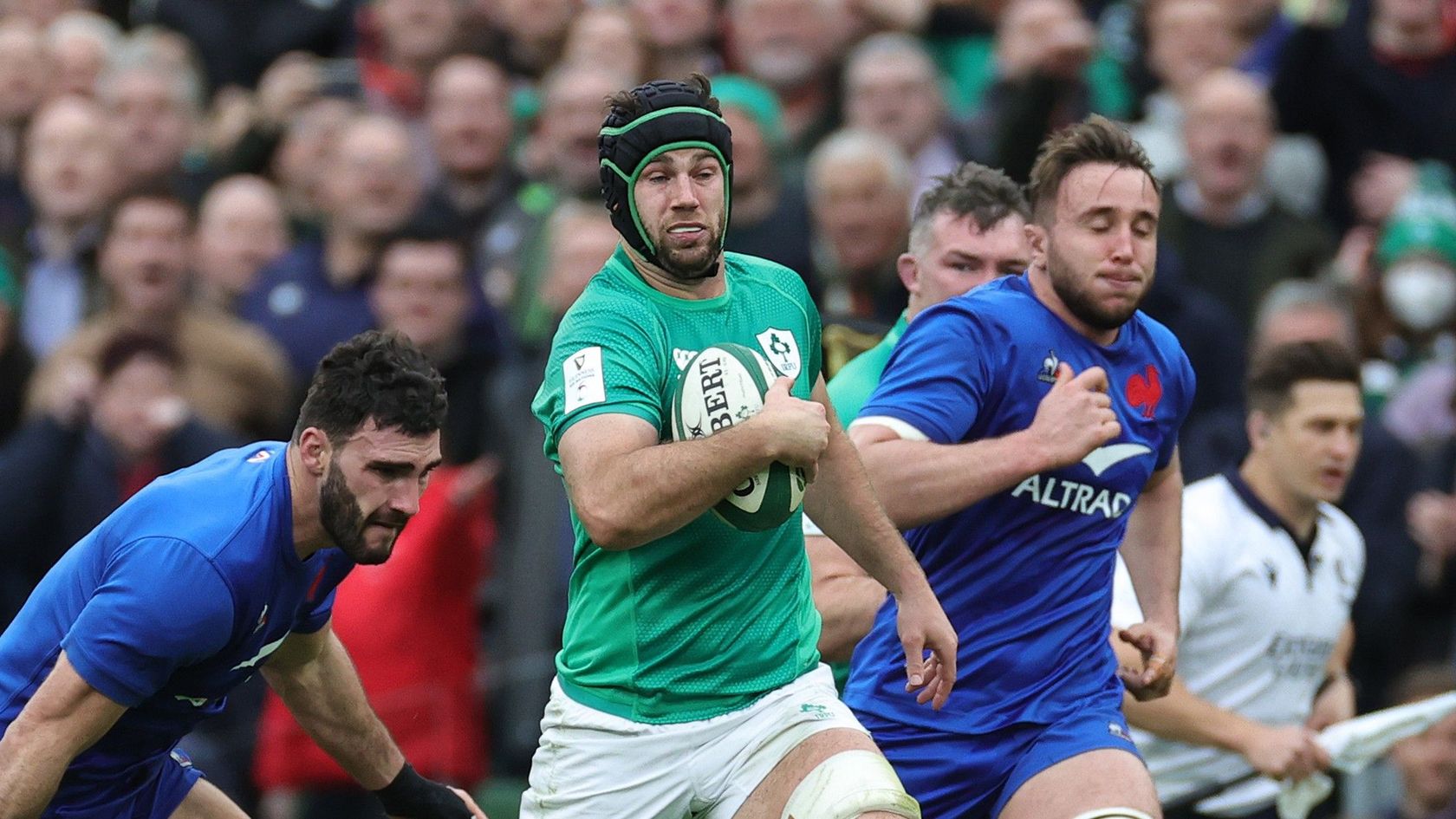 Caelan Doris playing against France