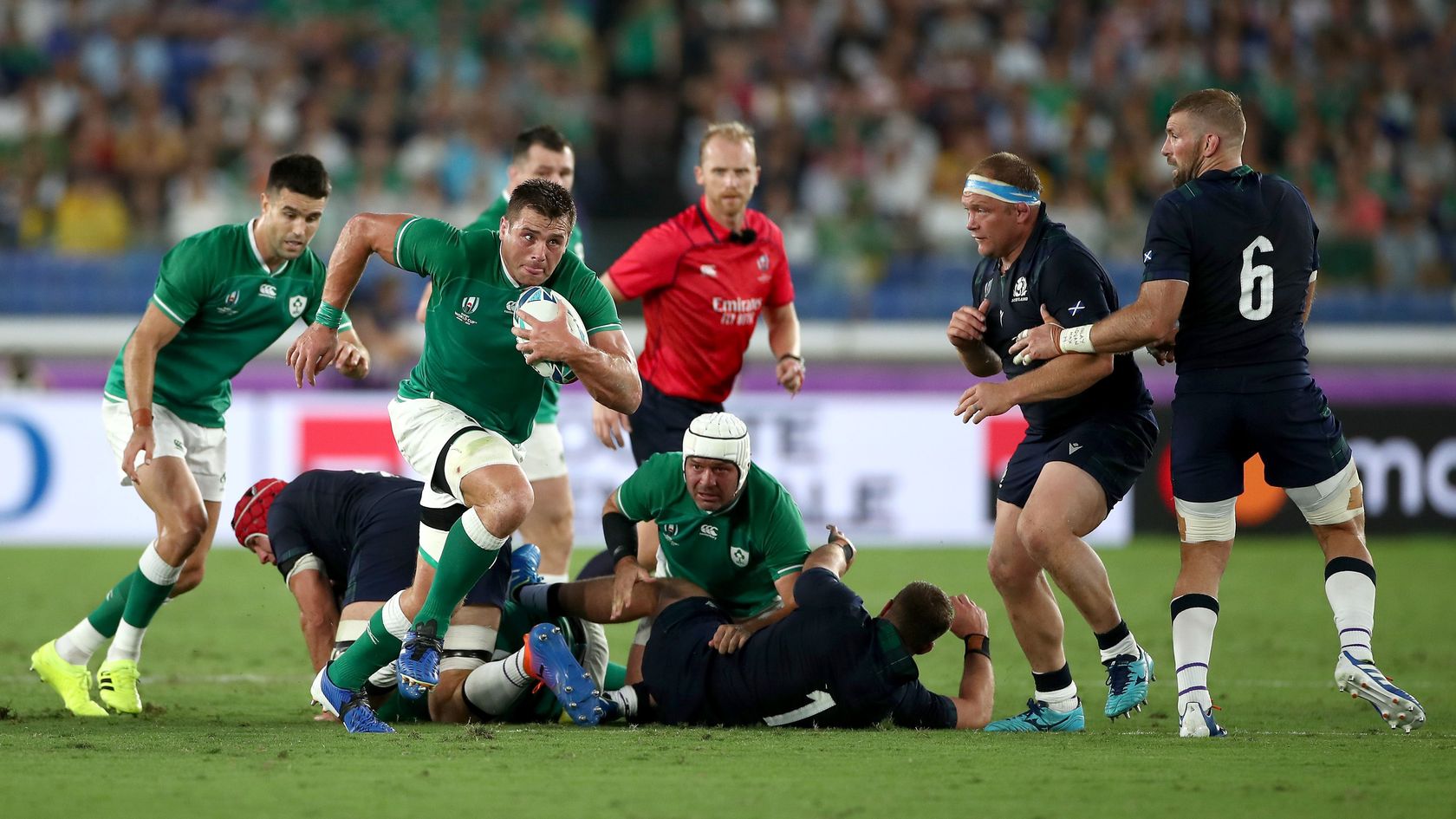 アイルランドが前半リード ラグビーワールドカップ