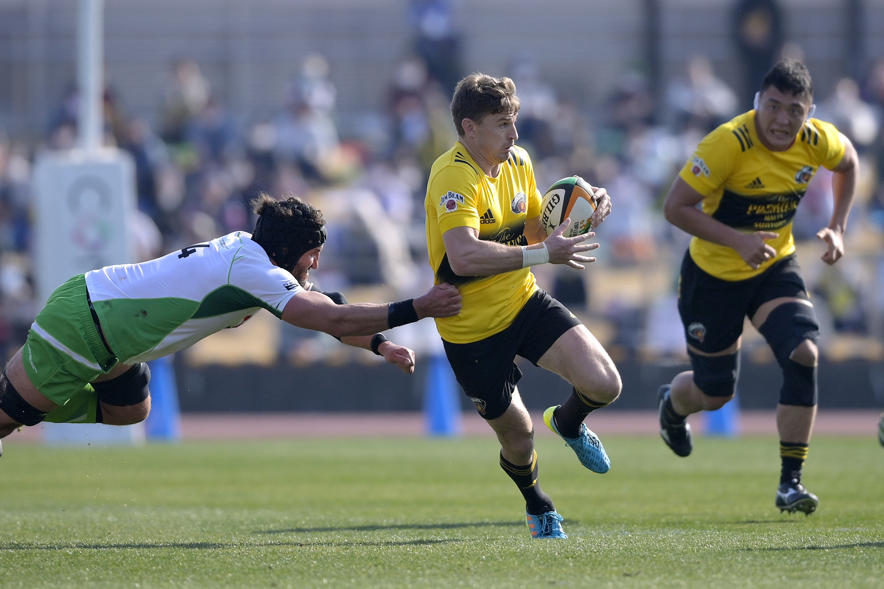 Photo Of Beauden Barrett Playing For Suntory Sungoliath In The Japanese Top League