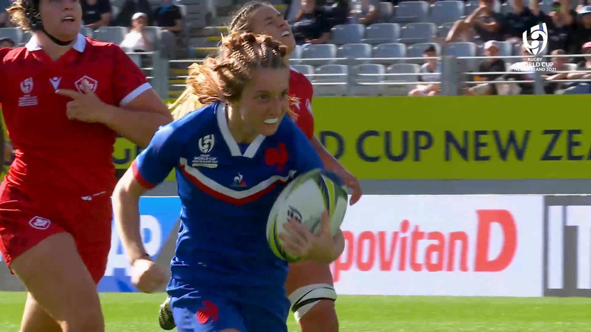 Mastercard Player of the Match Canada vs France Pauline Bourdon